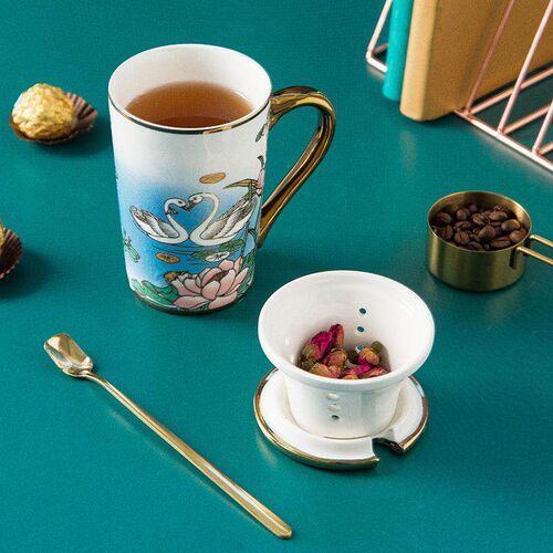 European British Teapot And  Set Porcelain High-Capacity