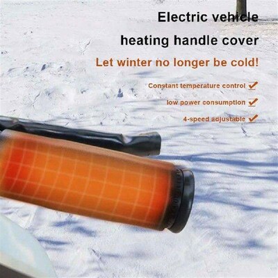 Heated Motorcycle Handlebar Grips Warmer USB Waterproof