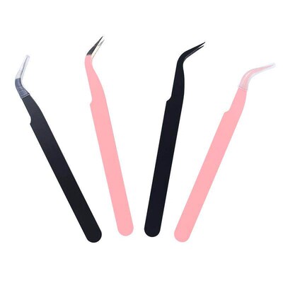 Eyebrow Clip False Eyelash Anti-adhesive Tweezers Colorful