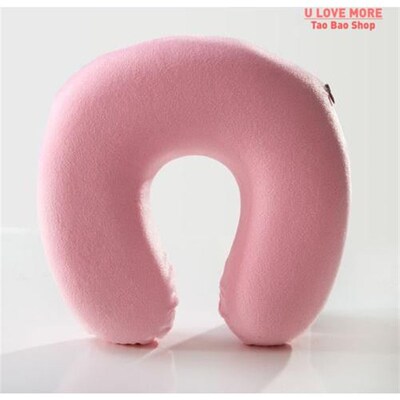 Soft U Shaped Slow Rebound Memory Foam Travel Neck Pillow fo