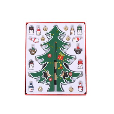 Christmas gift plywood wooden Christmas tree diy decoration