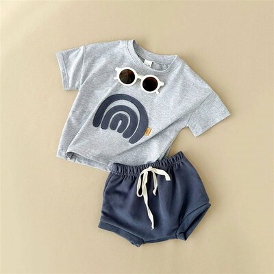 Infant Suit Baby Boy Clothes Girls Set Summer 2Pcs Newborn B