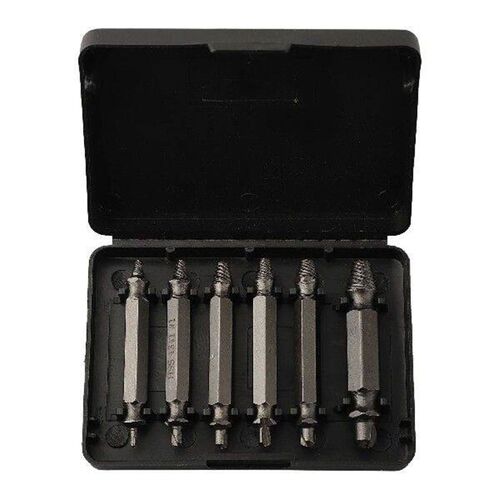 6 PCS Extractor Drill Bits Speed Out Tool Broken Bolt H.S.S