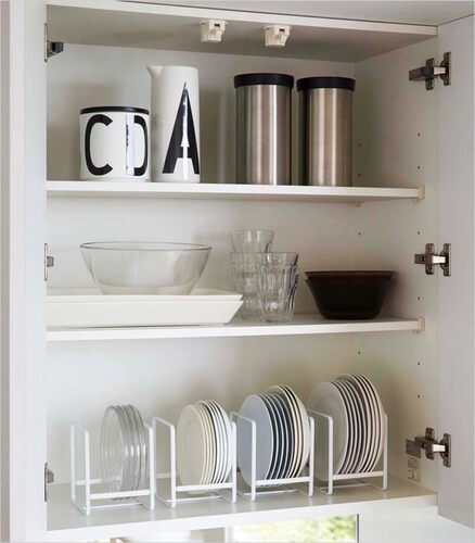 cupboard dish rack table plate flatware storage rack drain