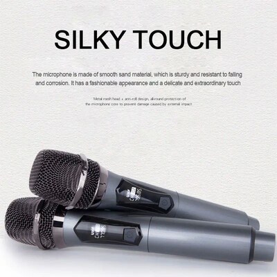Wireless Microphone Karaoke Dynamic VHF Handheld Professiona
