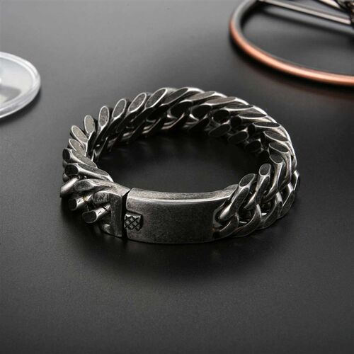Stainless Steel Brlet Vintage Double Woven Four Sides Grindi