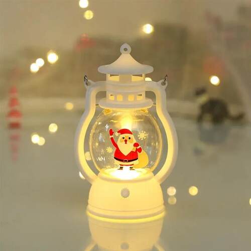 Christmas Ornaments LED Lantern Light Baby New Year Gift