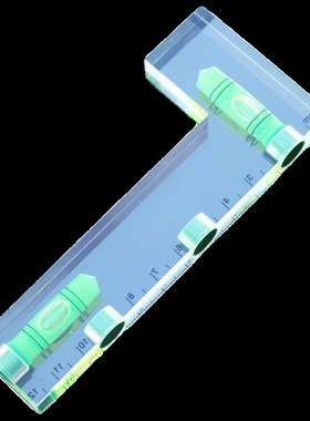 全水平仪带强磁性L型水平尺向磁铁绿色水平泡珠0x51xmm