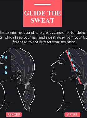 1Pcs Simple Unisex Sports Hairband Non-Slip Silicone Strip S