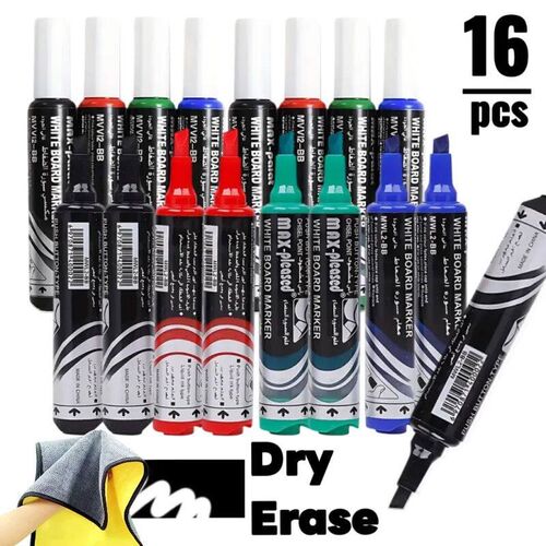 4/16pcs Liquid ink,Push Button-Type Marker Pen Set,For White