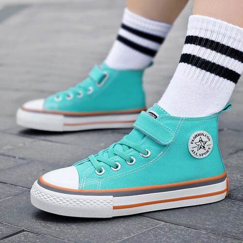 Childrens  Shoes for Girls Baby Boys Color High Top Shoes C