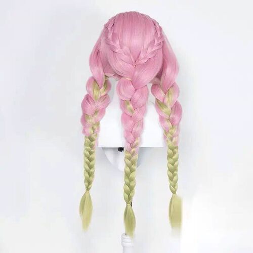 Kanroji Mitsuri Cosplay Wig Role Play Halloween Carnival