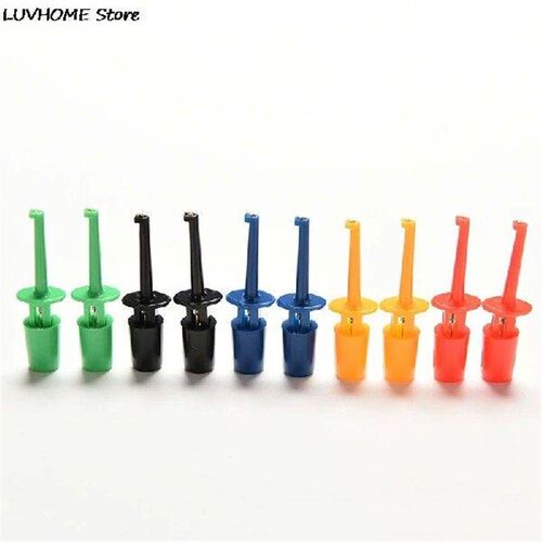 10 Pcs 5 Colors Mini Grabber Test Probe For SMD IC