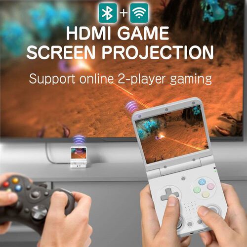MIYOO Flip V2 Handheld Game Players 3.5IPS Screen Linux Sy