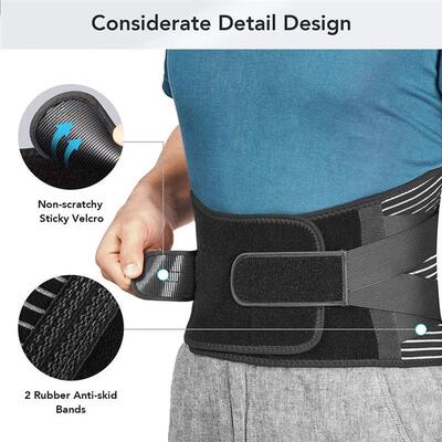 Lower Back Brace with 6 Stays Anti-skid Orthopedic lumbar Su