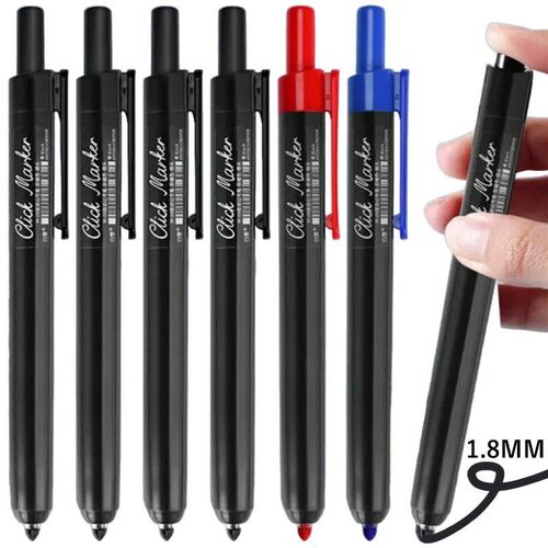 Large Capaity Retratable Push Marker Pen 1.8mm Art Supplies