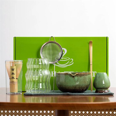 Japanese Matcha Tea Set Color Box 日式抹茶茶具套装彩盒