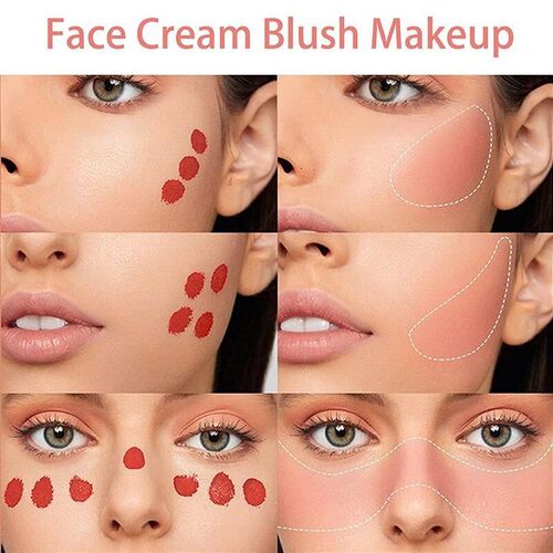 Face Liquid Blush Eyeshadow Cheeks Makeup With Cushion Appli