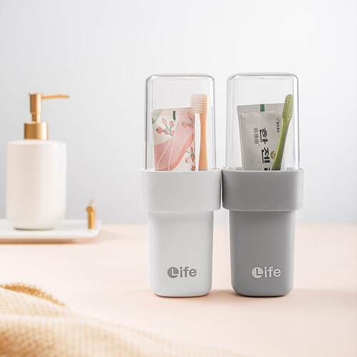 Couple Bathroom Wash Cup Set Portable Toothbrush Storage Kit
