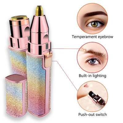 Electric Eyebrow Puller 2 IN 1 Facial Body Hair Remover Mini