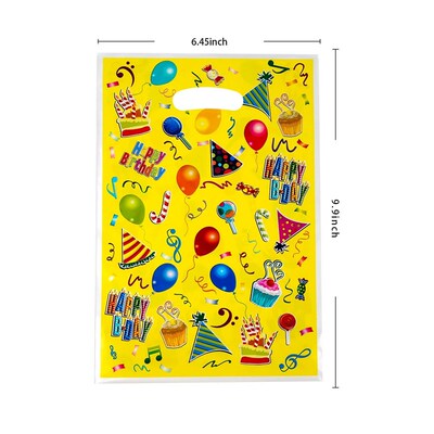 10-50pcs Printed Gift Bags Polka Dots Plastic Candy Bag Chil
