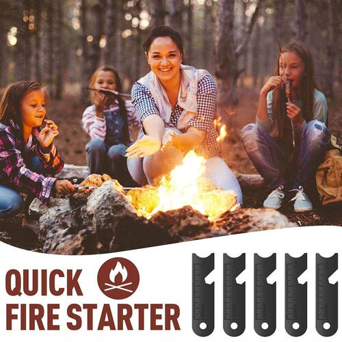 10Pcs/Lot Outdoor Flint Scraper Striker Flint Fire Starter f