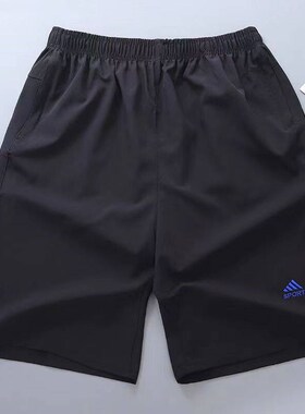 Summer Mens Shorts Big Pants 5 Points Elastic Quick-drying
