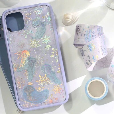 30mm Wide Dream stars laser Masking Washi Tape Magic map Dec