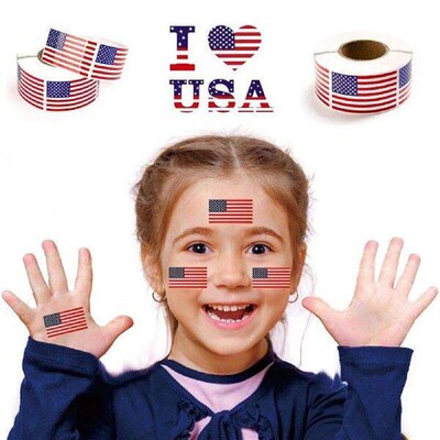 Reusable Sticker Roll Out The National Flag Sticker