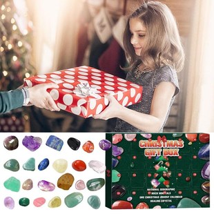 Advent Calendar 2022 24 Pcs Natural Crystal Gemstone Stone M