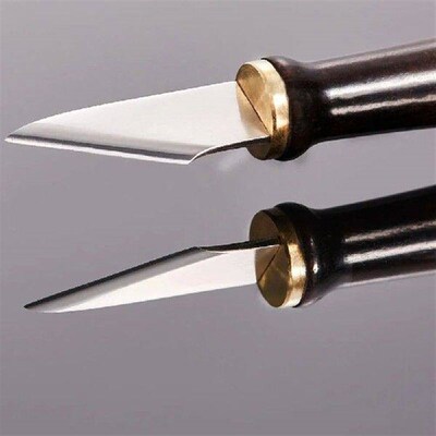 Leather Carving Knife DIY Handmade M390 Powder Steel