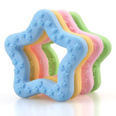 New Dog Toys Teethers Rubber Dog Teeth Cleaning Toy Dog Cat