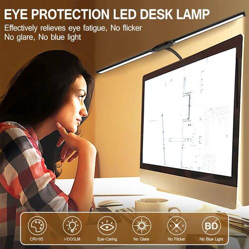 Double Single Head Led Clip Desk Lamp Dimmable Computer Tabl