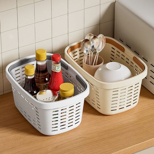 Plastic PP storage basket, household Japanese style miscell