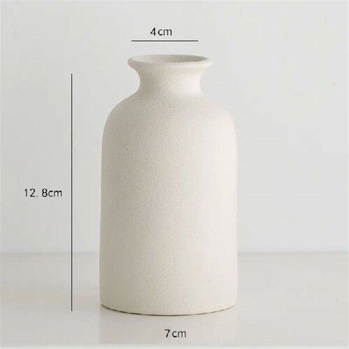 Minimalist Ceramic Vase,Nordic Black and White Flower