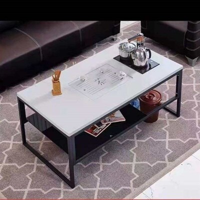 Fire Stone Rock Slate Small Coffee Table Small Apartment Cof