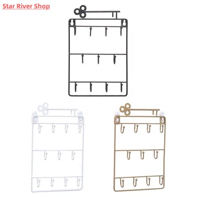Modern Style Iron Wall Mounted 11 Hangers Hooks Key Holder C