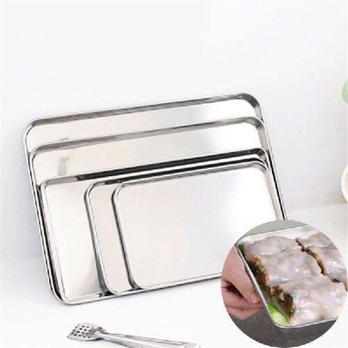 Stainless Steel Steamed Sausage powder plate Trays Fruit