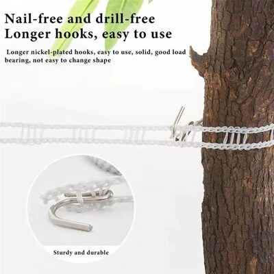 2PCS Portable Windproof Clothesline Space-Saving Adjustable