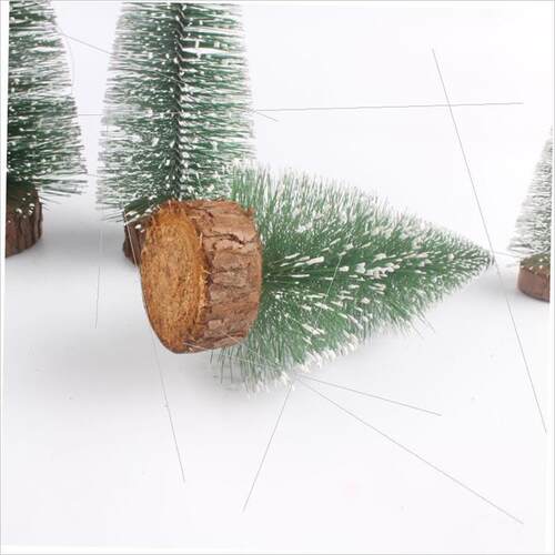 Mini Christmas tree tabletop decoration DIY pine needle tree