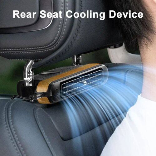 Car Back Seat Cooling Fan with Brushless Motor 3 Speeds Stro