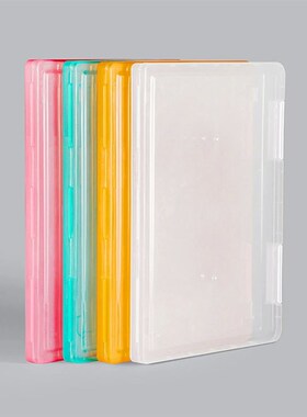 Plastic A4 File Case Document Organizer Box Transparent Stor