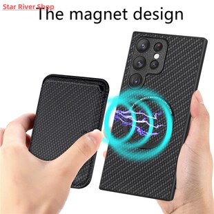 2 In 1 Magsafe Case Magnetic Card Holder Wallet For Samsung