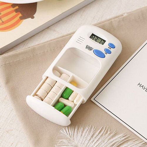 Medicine Box Timer Mini Smart Pill Reminder Transparent Elec