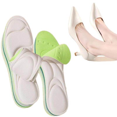 Shoe insoles with a  stepping on poop  comfort, designed for