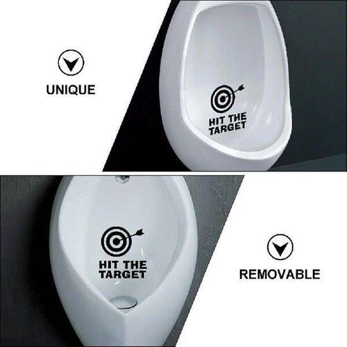 3 Pcs Bathroom Toilet Stickers Target Decal Put Seat Cover