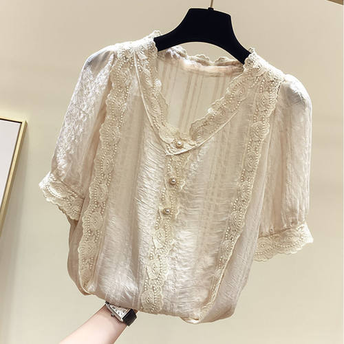 Plus Size Chiffon Blusas Mujer De Moda 2021 Summer Ropa Muje