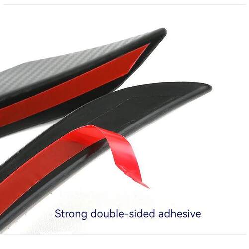 6pcs Car Universal Modification Wind Knife Carbon Fiber Patt