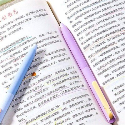 6PCS/Set 0.5mm Color Ink Colored Gel Pen Fine Point Smooth