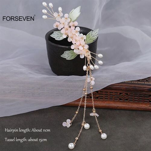 Handmade Mini Flower Hairpins Purple/Pink/Orange/White Flora